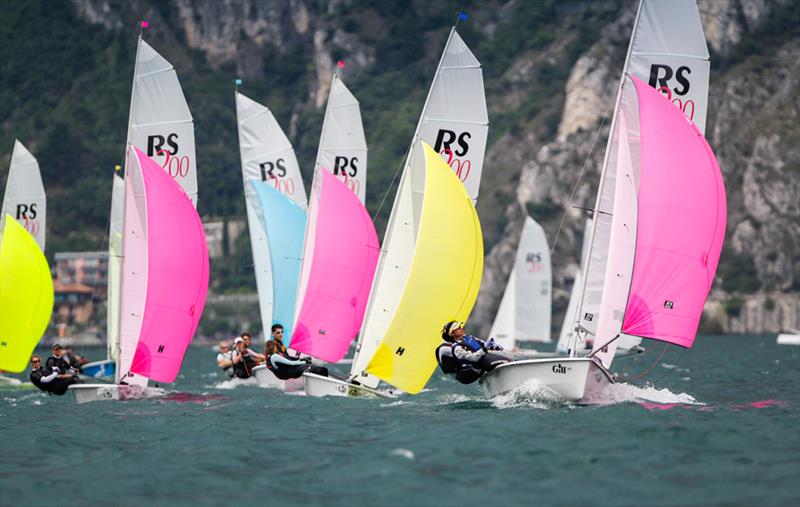 Gill RS Europeans and Eurocup at Riva del Garda day 1 photo copyright Paul Wyeth / www.pwpictures.com taken at Fraglia Vela Riva and featuring the RS200 class