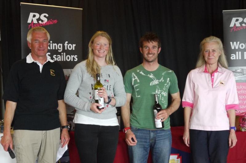 Ian and Chloe Martin win the RS Southern Champs at Parkstone photo copyright Liz Harrison taken at Parkstone Yacht Club and featuring the RS200 class