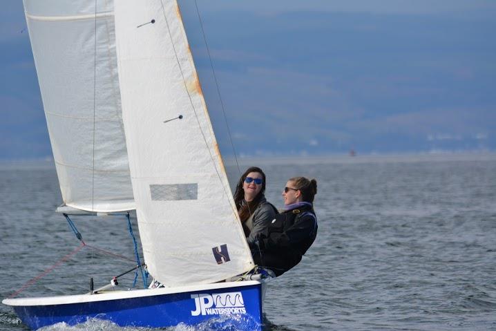 Charlie and Chloe during the JPWatersports RS200 Scottish Tour at Largs photo copyright Stuart Moss taken at Largs Sailing Club and featuring the RS200 class