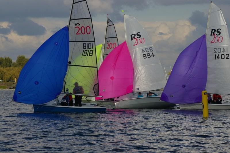 Much fun on the last leg to the finish during the RS200 SEAS Series Finale at Island Barn photo copyright Jim Champ taken at Island Barn Reservoir Sailing Club and featuring the RS200 class