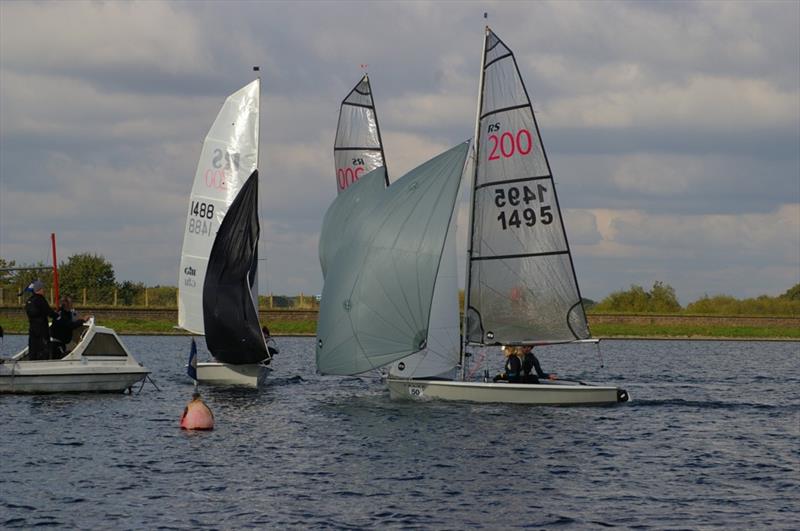 Tight finish during the RS200 SEAS Series Finale at Island Barn - 3 photo copyright Jim Champ taken at Island Barn Reservoir Sailing Club and featuring the RS200 class