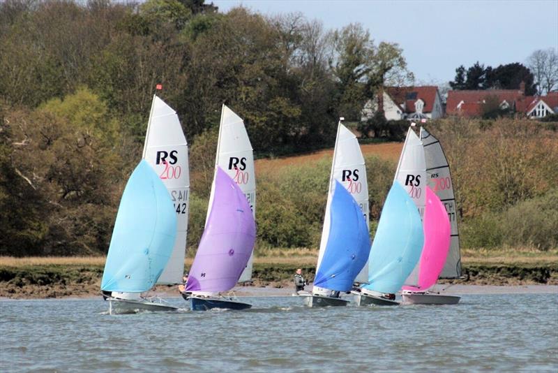 RS200s at the Waldringfield Easter Egg photo copyright Robin Parsons taken at Waldringfield Sailing Club and featuring the RS200 class