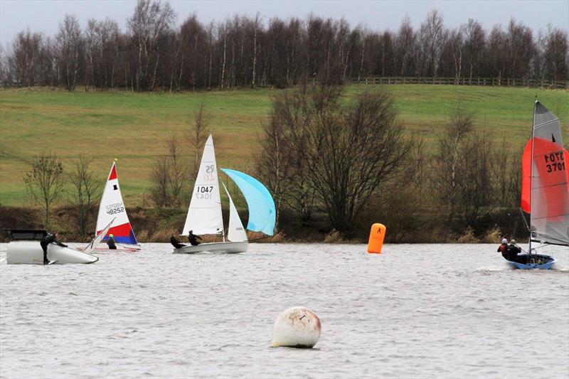 Leigh & Lowton SC New Year's Day Pursuit photo copyright Tim Yeates taken at Leigh & Lowton Sailing Club and featuring the RS200 class