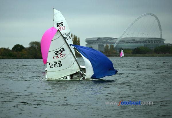 RS200s at Wembley photo copyright David Gates / www.fotoboat.com taken at Wembley Sailing Club and featuring the RS200 class