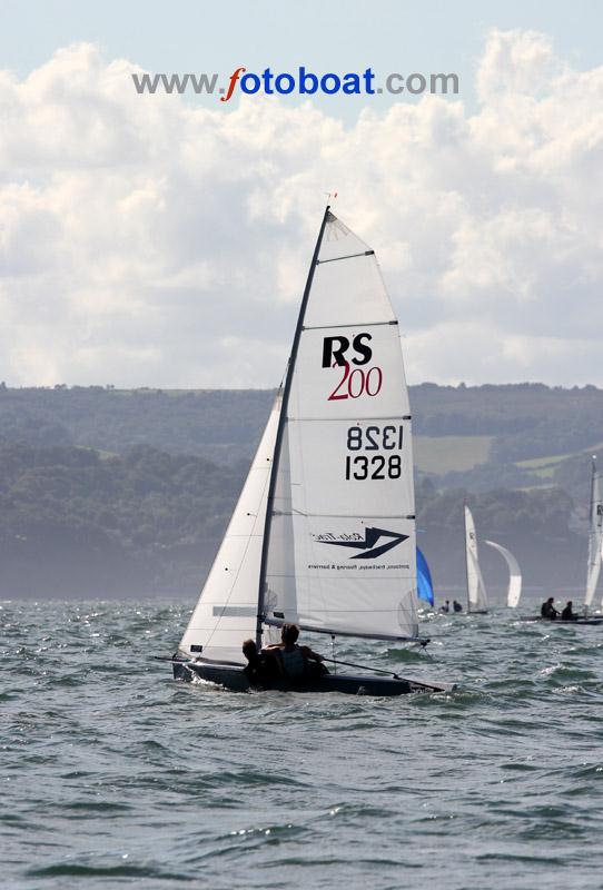 Ben Saxton and Toby Lewis win all 3 races on day 3 of the Noble Marine RS200 Nationals at Exe photo copyright Mike Rice / www.fotoboat.com taken at Exe Sailing Club and featuring the RS200 class
