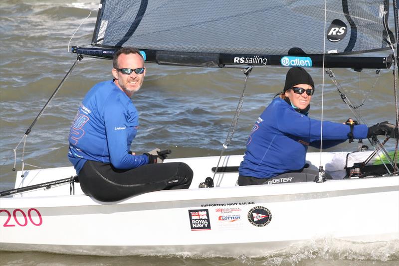 GP14 representatives, Ian Dobson and Emma Hivey sailed a consistent series to finish third overall in the 61st Endeavour Trophy photo copyright Sue Pelling taken at Royal Corinthian Yacht Club, Burnham and featuring the RS200 class