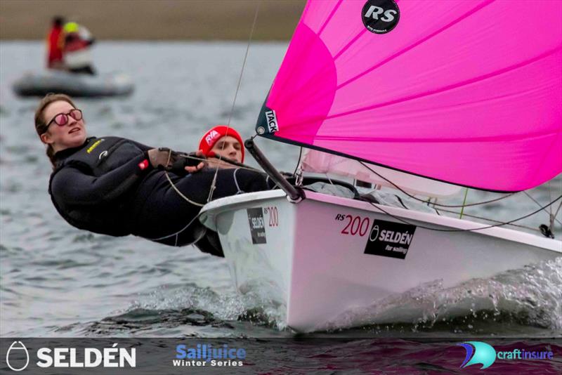 Ben Whaley & Lorna Glen finish 3rd in the John Merricks Tiger Trophy 2023 photo copyright Tim Olin / www.olinphoto.co.uk taken at Rutland Sailing Club and featuring the RS200 class