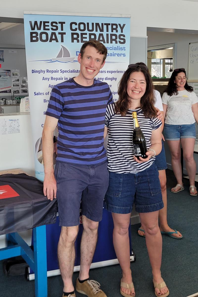 The overall top spot went to John Teague and Naomi Pound - West Country Boat Repairs RS200 SW Ugly Tour 2023 photo copyright RS Class Association taken at Bristol Corinthian Yacht Club and featuring the RS200 class