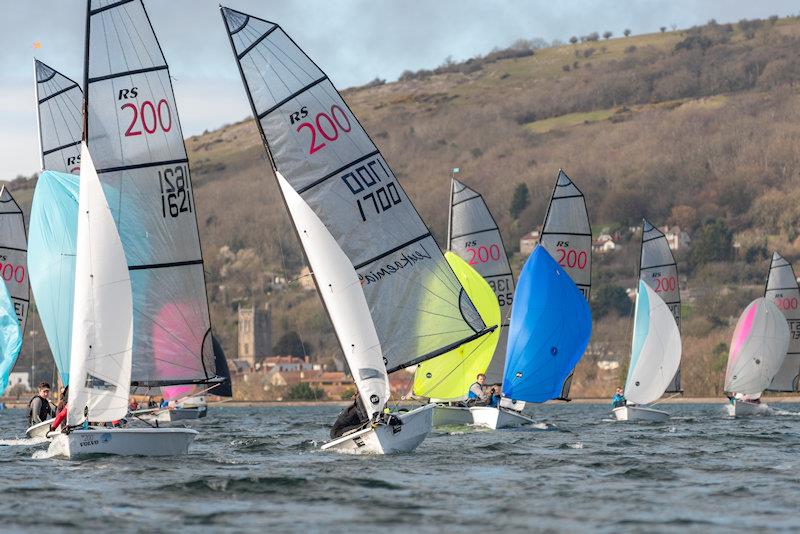 RS200 Championship Tour at Cheddar (Ben Whaley in the lead) photo copyright Axbridge Photography taken at Bristol Corinthian Yacht Club and featuring the RS200 class