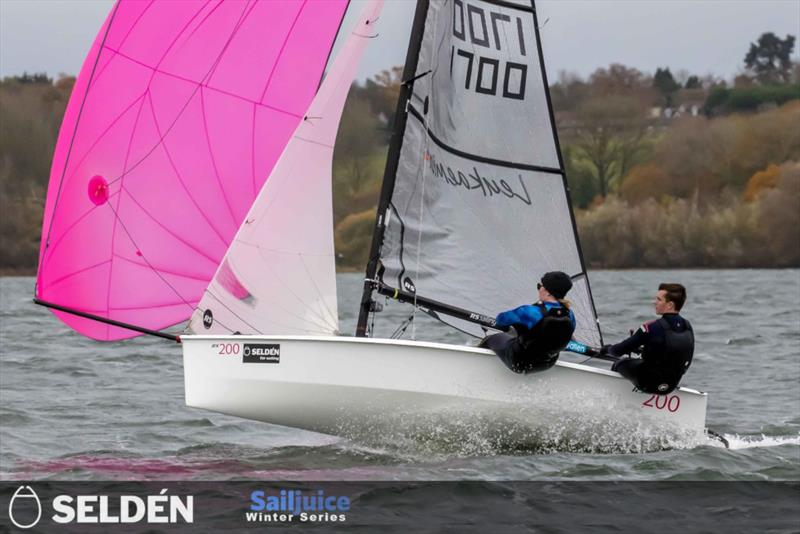 Ben Whaley and Lorna Glen in the Seldén SailJuice Winter Series  photo copyright Tim Olin / www.olinphoto.co.uk taken at Draycote Water Sailing Club and featuring the RS200 class