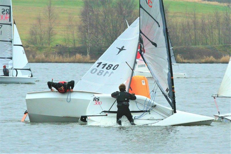 Leigh & Lowton Tipsy Icicle Series Week 2 photo copyright Tim Yeates taken at Leigh & Lowton Sailing Club and featuring the RS300 class
