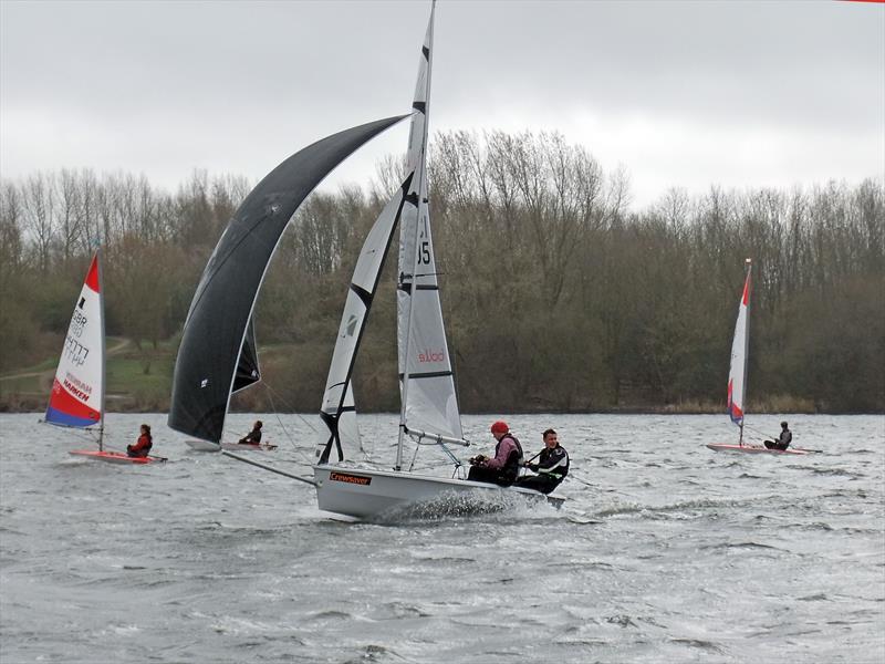 Paul and Jude Allen on day 11 of the Crewsaver Tipsy Icicle at Leigh & Lowton photo copyright Paul Allen taken at Leigh & Lowton Sailing Club and featuring the RS400 class