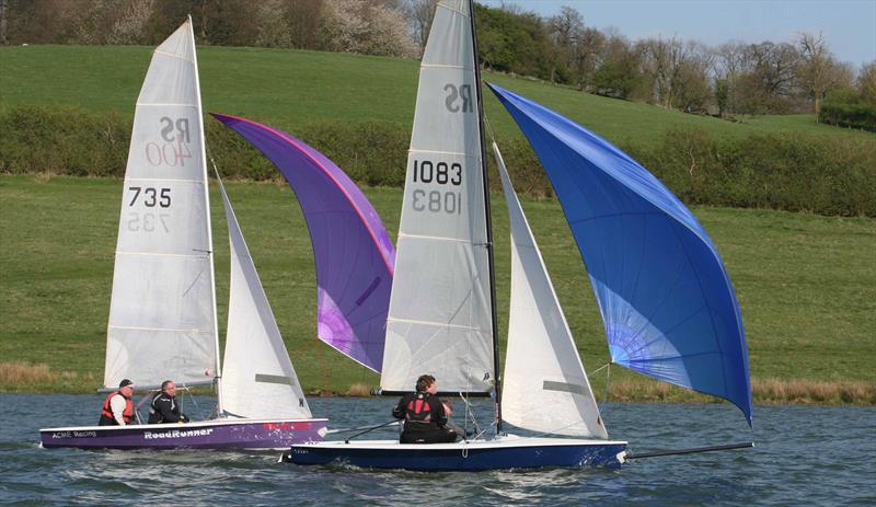 Sunday Sprint racing at Hollowell Sailing Club photo copyright Richard Sturt taken at Hollowell Sailing Club and featuring the RS400 class