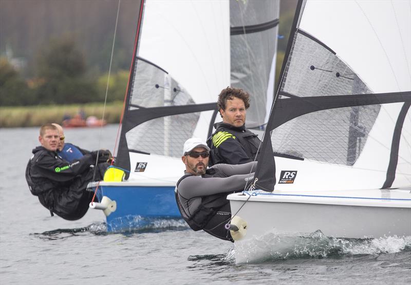 The two leaders vying for position during the RS400 Northerns at Notts County photo copyright David Eberlin taken at Notts County Sailing Club and featuring the RS400 class