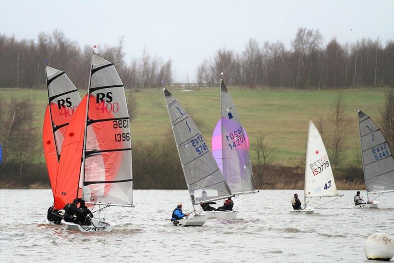 Leigh & Lowton SC New Year's Day Pursuit photo copyright Tim Yeates taken at Leigh & Lowton Sailing Club and featuring the RS400 class