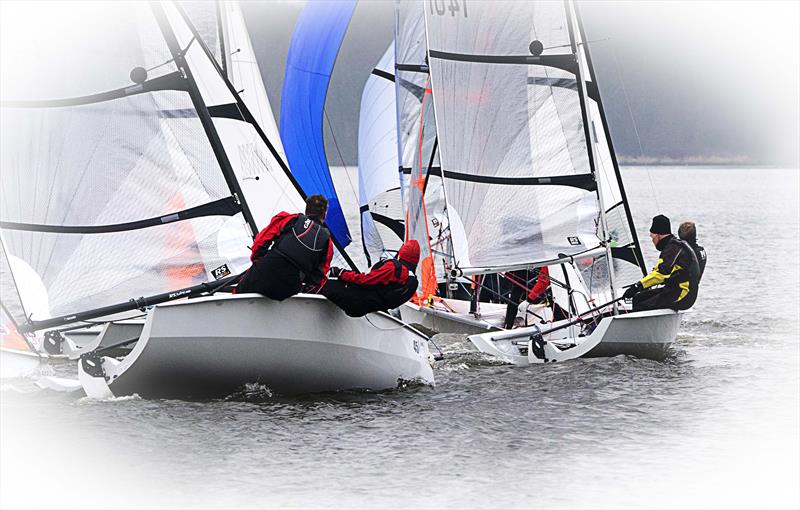Leigh & Lowton Tipsy Icicle Series Week 2 photo copyright Gerard van den Hoek taken at Leigh & Lowton Sailing Club and featuring the RS400 class