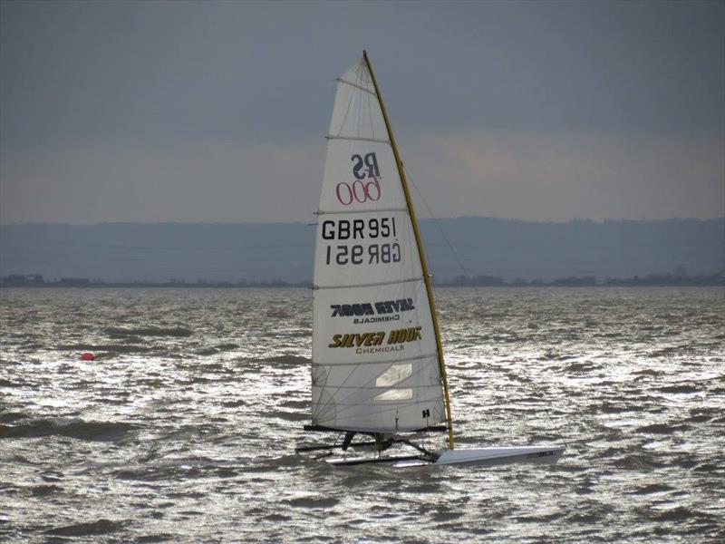 Mike Idzatt finishes 2nd in the Leigh-on-Sea SC Brass Monkey photo copyright Carol Charles taken at Leigh-on-Sea Sailing Club and featuring the RS600 class