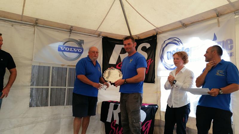 Richard Wadsworth wins the Silver division silver plate at the Volvo Noble Marine RS700 Nationals photo copyright Hamish Griffiths taken at Mount Batten Centre for Watersports and featuring the RS700 class