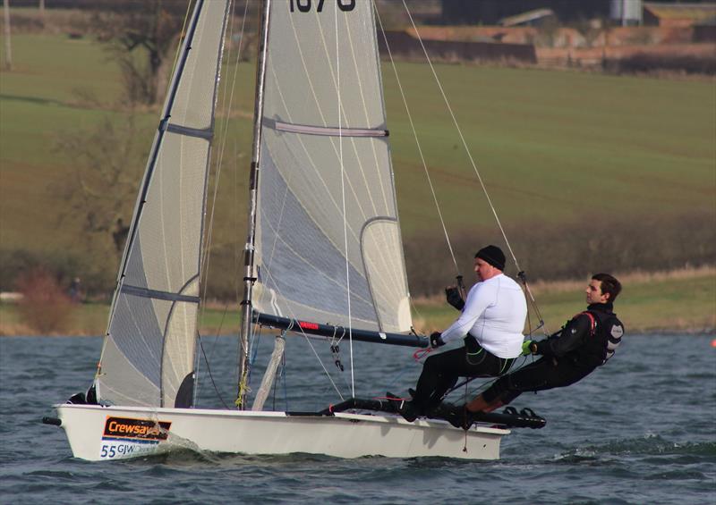 Sam and John Knight (RS800) at the Steve Nicholson Trophy photo copyright Paul Williamson taken at Northampton Sailing Club and featuring the RS800 class