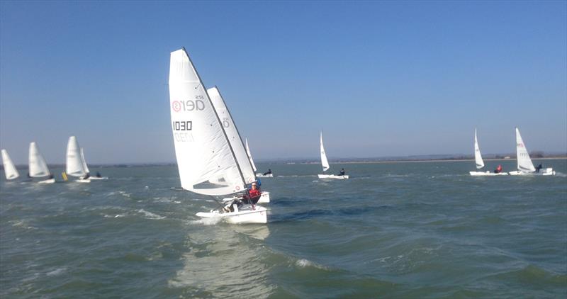 RS Aero Winter Training at Hayling photo copyright Peter Barton taken at Hayling Island Sailing Club and featuring the  class