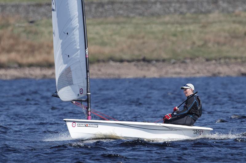 Local sailor Ed Storey at the Yorkshire Dales RS Aero Open photo copyright Paul Hargreaves taken at Yorkshire Dales Sailing Club and featuring the  class