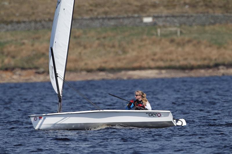 Caitie Atkin of Whitstable YC at the Yorkshire Dales RS Aero Open photo copyright Paul Hargreaves taken at Yorkshire Dales Sailing Club and featuring the  class
