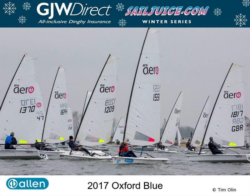 RS Aeros in the GJW Direct SailJuice Winter Series Oxford Blue photo copyright Tim Olin / www.olinphoto.co.uk taken at Oxford Sailing Club and featuring the  class