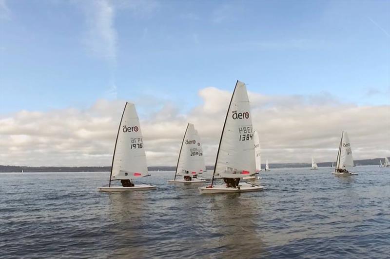 RS Aeros at the Frigid Digit Regatta in Seattle photo copyright Doug Stumberger taken at Corinthian Yacht Club of Seattle and featuring the  class