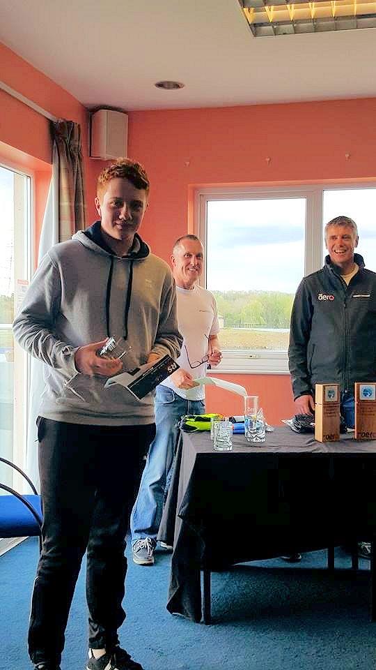 Matt Evans of Great Moor SC, finishes 1st Youth and 2nd RS Aero 7, in the inaugural RS Aero Sustainability Challenge at Burghfield SC photo copyright Jane Hutchins taken at Burghfield Sailing Club and featuring the  class