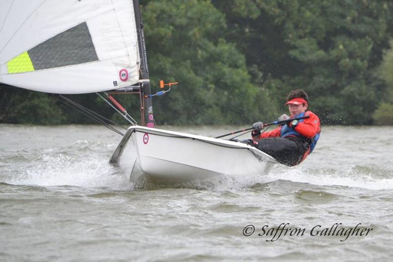 Tim Hire blasts downwind during the Magic Marine RS Aero UK Southern Circuit at Sutton Bingham photo copyright Saffron Gallaghe taken at Sutton Bingham Sailing Club and featuring the  class