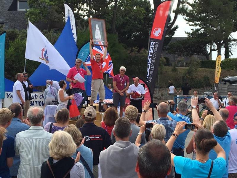 RS Aero 7 podium at the Rooster RS Aero World Championship photo copyright YC Carnac taken at Yacht Club de Carnac and featuring the  class