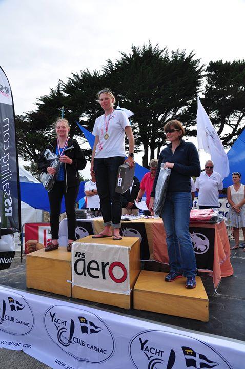 RS Aero 7 Ladies Podium at the Rooster RS Aero World Championship photo copyright Gerard Vos taken at Yacht Club de Carnac and featuring the  class