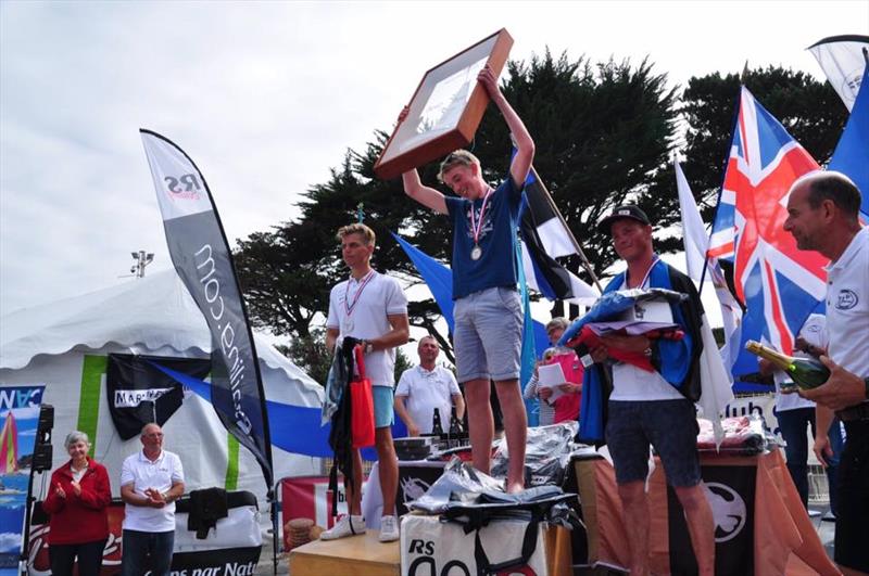 RS Aero 5 podium at the Rooster RS Aero World Championship photo copyright Gerard Vos taken at Yacht Club de Carnac and featuring the  class