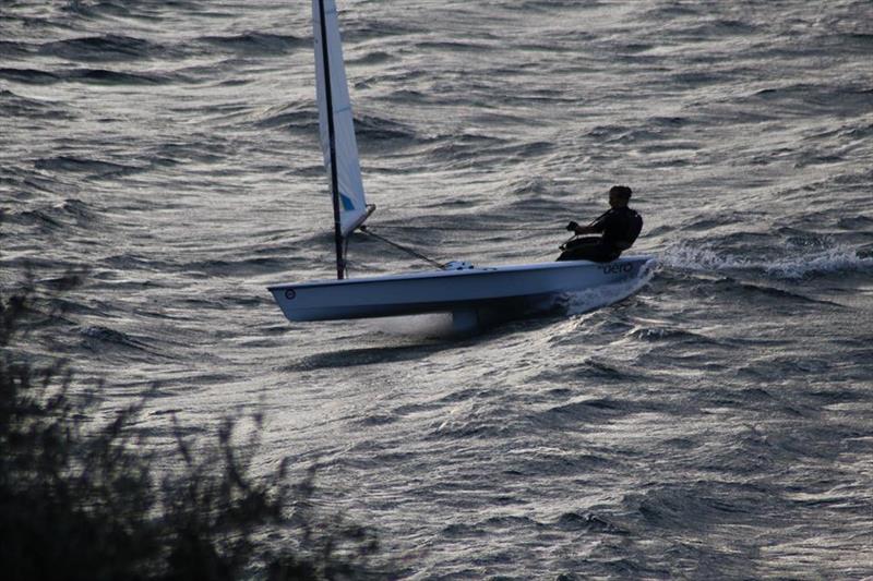 Lez Dhonau looking good in pre-event Garda practice in her charter RS Aero 5 photo copyright Keith Willis taken at Fraglia Vela Malcesine and featuring the  class