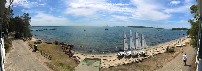Aeros off the PSSAC on announcement day photo copyright Simon Macs taken at Port Stephens Sailing and Aquatic Club and featuring the  class