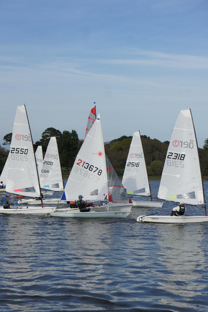 The first race of the RLymYC Monday Evening Dinghy Series photo copyright Ann Brunskill taken at Royal Lymington Yacht Club and featuring the  class