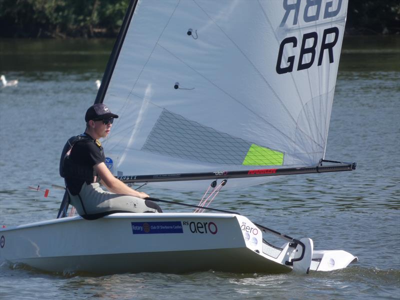 Andrew Frost, 7 Rig winner in the CoastWatersports RS Aero Open at Sutton Bingham photo copyright Andrea Hatton taken at Sutton Bingham Sailing Club and featuring the  class