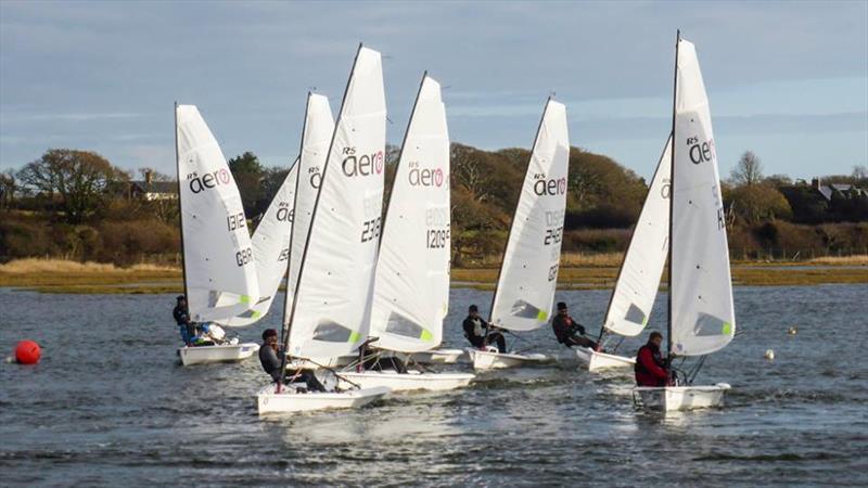 2017 RS Aero Christmas Stadium Racing photo copyright Richard Russell taken at Lymington Town Sailing Club and featuring the  class