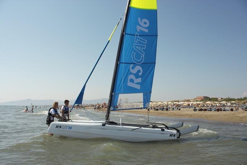 The new RS CAT16 which will be launched in September photo copyright RS Sailing taken at  and featuring the RS CAT16 class