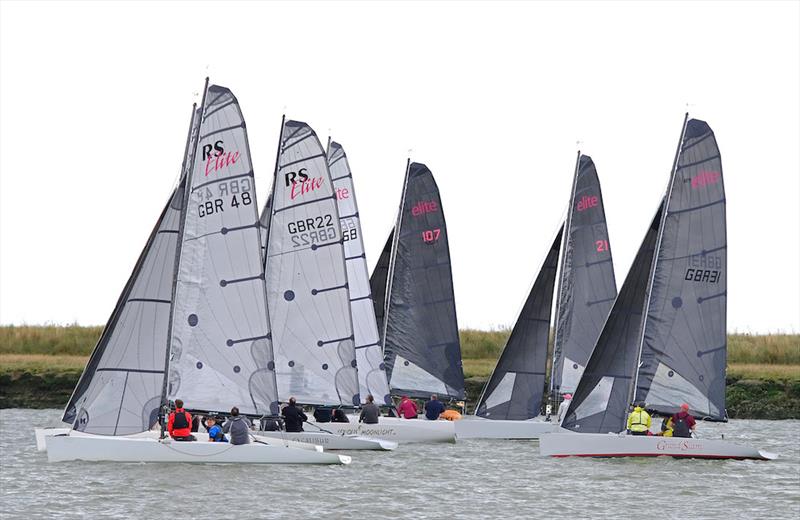Startling action for the RS Elite class at Burnham Week 2021 photo copyright Roger Mant taken at Royal Burnham Yacht Club and featuring the RS Elite class
