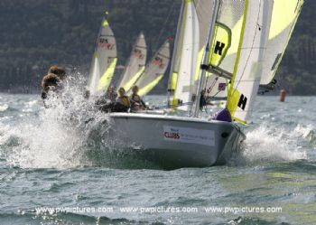 Action from the RS Feva worlds on Lake Garda