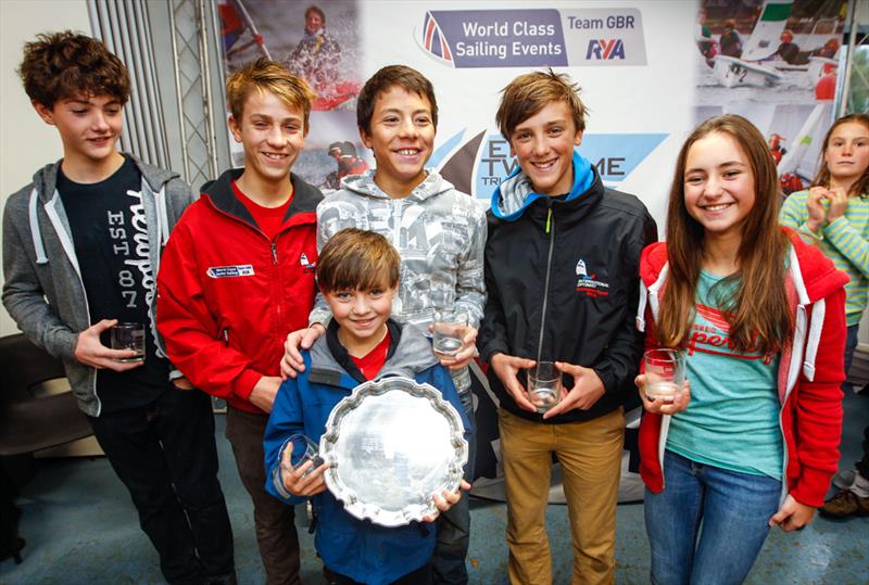 'Flying Spinnakers' win the RYA Eric Twiname Junior Team Racing Championships photo copyright Paul Wyeth / RYA taken at Oxford Sailing Club and featuring the RS Feva class