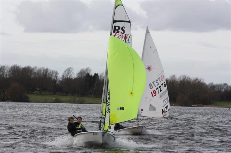 The late late late New Year's Day pursuit race at Leigh & Lowton photo copyright Paul Allen taken at Leigh & Lowton Sailing Club and featuring the RS Feva class