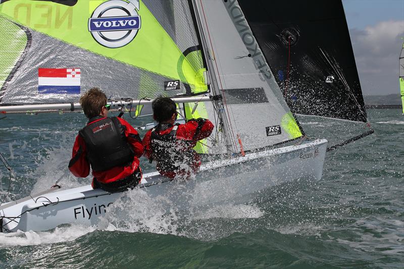 RS Fevas in action photo copyright Peter Newton taken at Hayling Island Sailing Club and featuring the RS Feva class