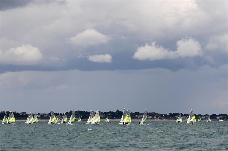 Action from the 2014 RS Feva World Championship photo copyright Peter Newton taken at Hayling Island Sailing Club and featuring the RS Feva class