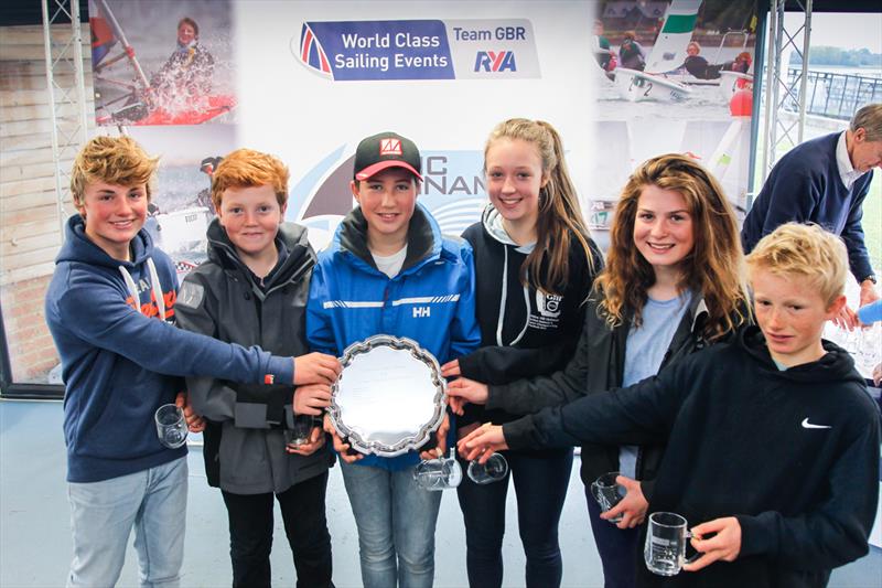 2015 RYA Eric Twiname Junior Team Racing Champions 'The Sailing Assassins' photo copyright Paul Wyeth / RYA taken at Oxford Sailing Club and featuring the RS Feva class