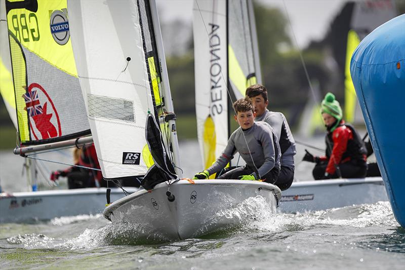 Louis Wright and Jamie Allen at the RYA Eric Twiname Championships photo copyright Paul Wyeth / RYA taken at Rutland Sailing Club and featuring the RS Feva class