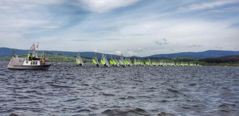 RS Feva Europeans at Lake Lipno day 1 photo copyright Samantha Foster taken at  and featuring the RS Feva class