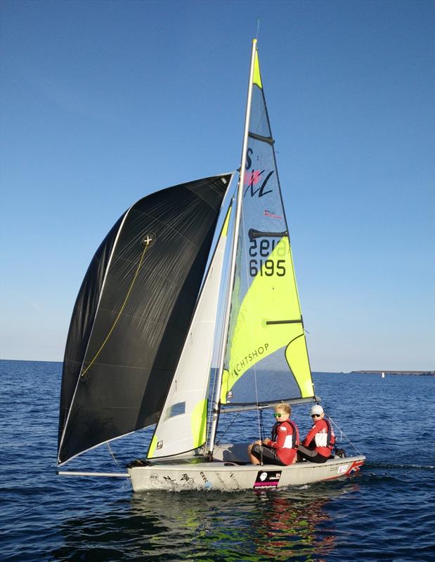 Archie and Harvey sailing their RS Feva photo copyright Chris Leigh taken at  and featuring the RS Feva class