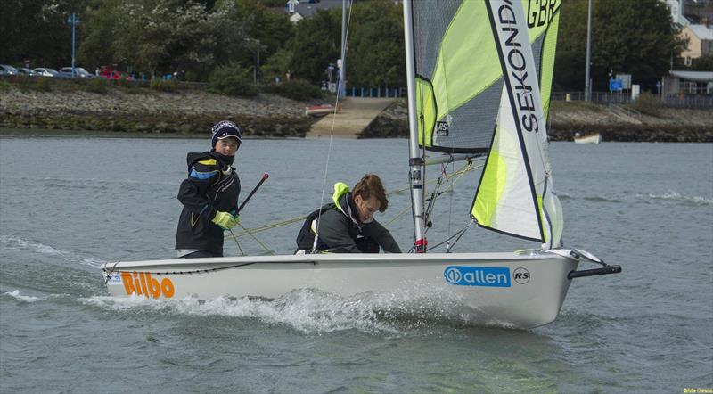 Josh Manning & Lucy Hughes during the RYA Welsh Zone Championships photo copyright RYA Cymru Wales taken at Fishguard Bay Yacht Club and featuring the RS Feva class